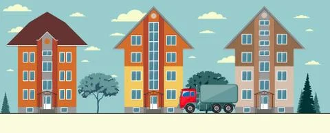 City view Stock Illustration