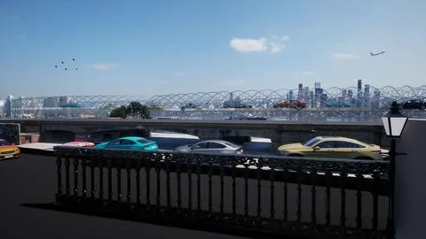 CITY VIEW Stock Illustration