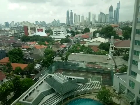 City View of Jakarta 스톡 동영상 243592759
