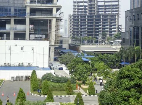 City view of Jakarta in Java city view of Jakarta, the capital city of Ind... Stock Photos
