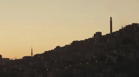 City view Mardin Stock Footage 48596573
