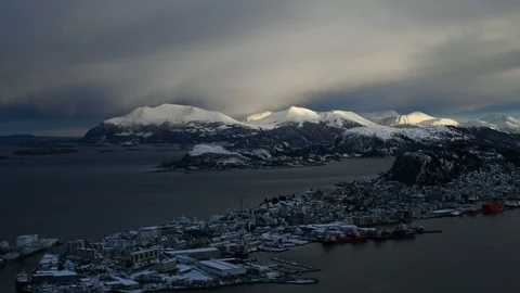 City view from the mountain Stock Footage 95832136