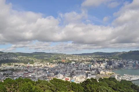City view from mountain Stock Photos