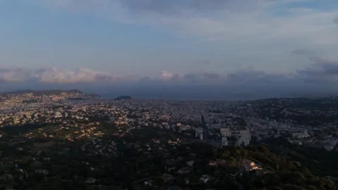 A city with a view of the ocean Stock Footage 328536310