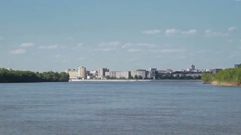 City view from the river Stock Footage 113534829