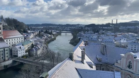City view of steyr, upper austria Stock Footage 151809104