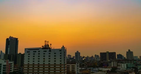 City view sunset Stock Footage 103690770