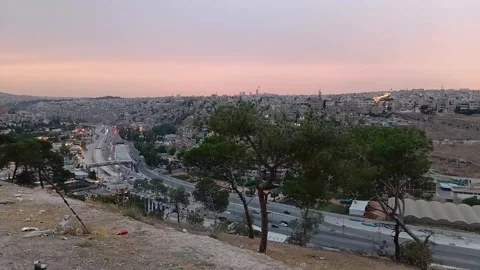City View Sunset Stock Footage 244381170