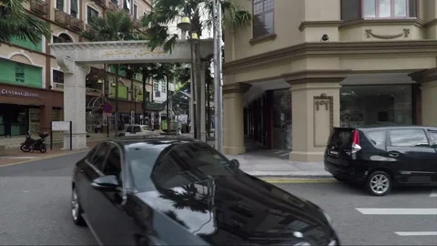 City view through vehicle window, Kuala Lumpur, Malaysia Stock-Footage 148340938