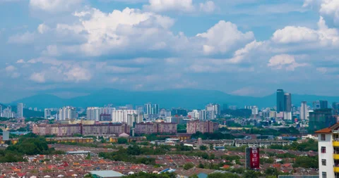 City view time lapse 03 Stock Footage 143646889