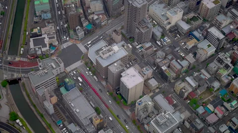 City view from Tokyo Skytree Video stock 276886987