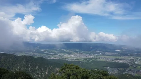 City view from top of the mountain Stock Footage 261272986