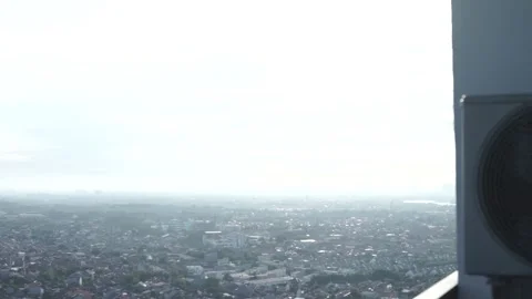City ​​view from the top of a skyscraper Stock Footage 259787155