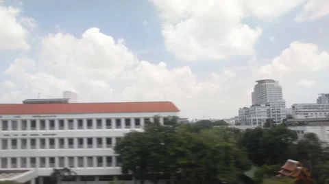 City view from train moving Stock Footage 60668594