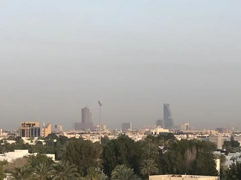 The city view with trees Stock Photos