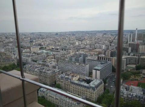 A city view from a window Stock Photos