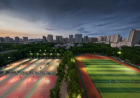 City view of xi'an Stock Photos