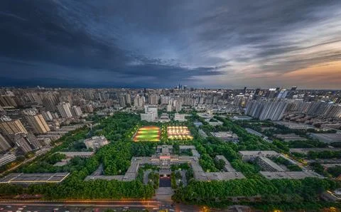 City view of xi'an Stock Photos