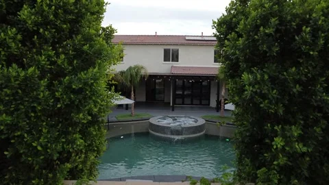 City view,Pool view, Jacuzzi, Palm Spring, Indio, California, US Stock Footage 274039455