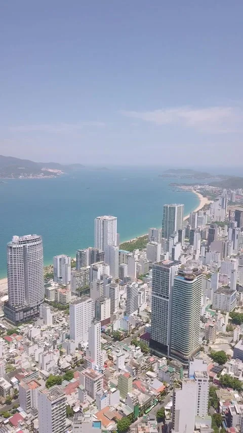 City views from a drone Video stock 255375990