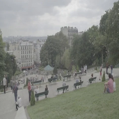 City views over Paris / Paris, France - 4K Video stock 69727598
