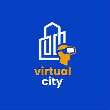 City Virtual Logo Stock Illustration