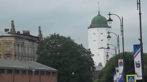The City Of Vyborg Video stock 95341348