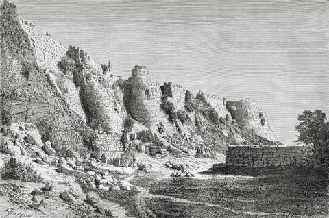 The City Walls Of Tughlakabad, Delhi, India In The 19Th Century. From El Mund Stock Photos