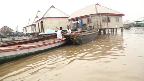 City on water Stock Footage 240758946
