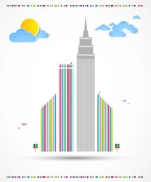 City weather. Vector Stock Illustration