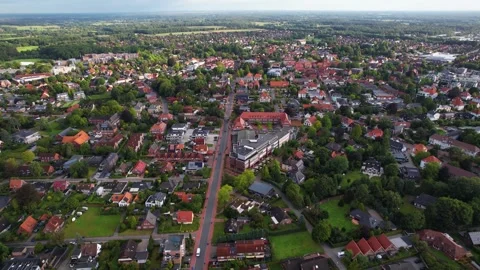 The city of Westerstede in germany Stock Footage 285956529