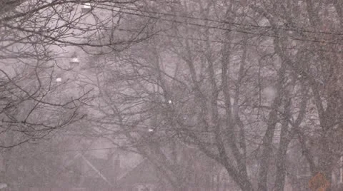 City Winter Blast Stock Footage 10909600