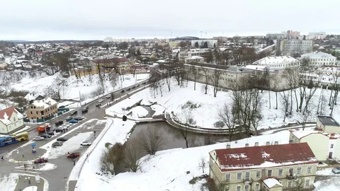 City in winter Stock Footage 101580148