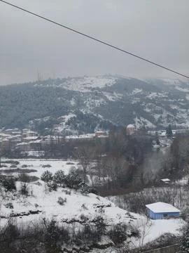 City in winter Stock Photos
