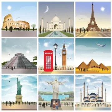 City of the world Stock Illustration
