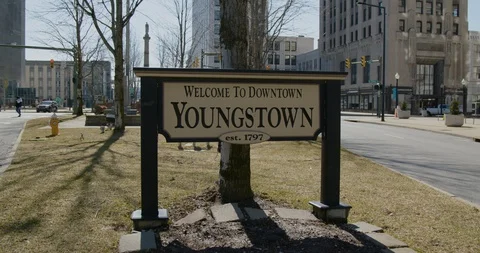 City of Youngstown Welcome Sign 動画素材 128144192