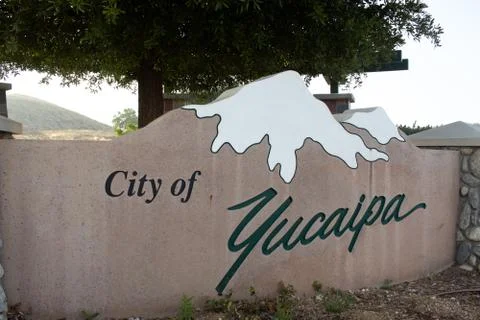 City of Yucaipa sign Stock Photos