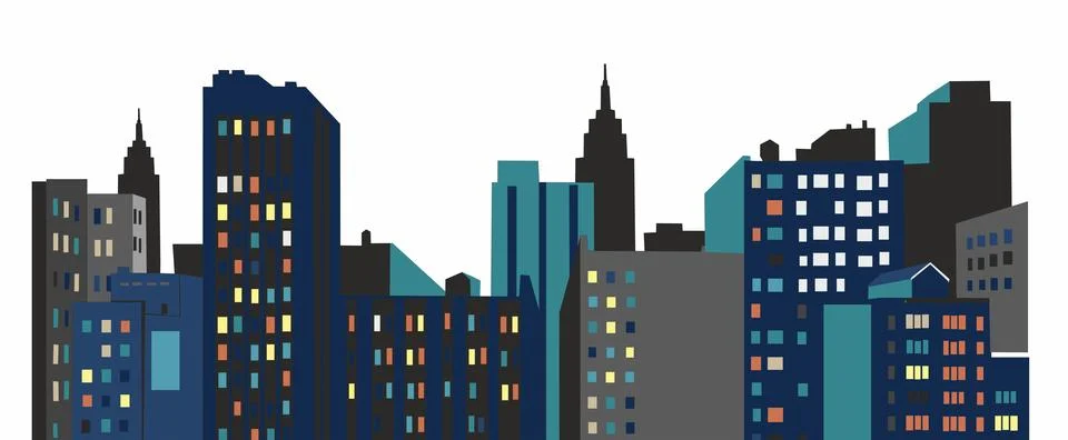 Cityescape Stock Illustration