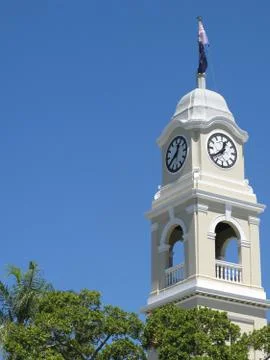 Cityhall clock Foto stock