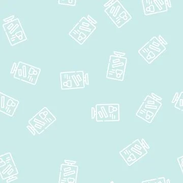 Citylight banner with candidate line vector seamless pattern Stock Illustration