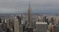Cityscape Aerial View of Empire State Building, NYC Skyline, Midtown Manhattan HD Footage