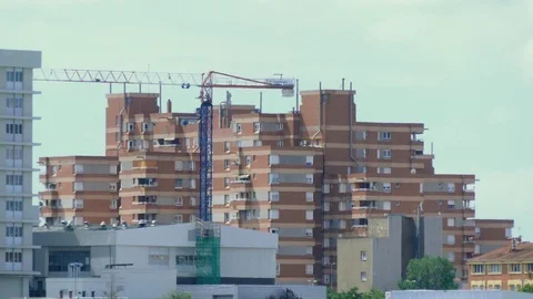 Cityscape From Afar Stock Footage 90835630