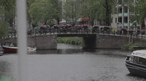 Cityscape of Amsterdam Stock Footage 36737168