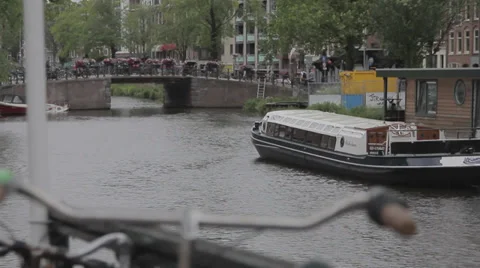 Cityscape of Amsterdam Stock Footage 36737645