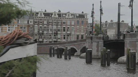 Cityscape of Amsterdam Stock Footage 36738068