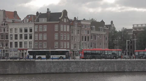 Cityscape of Amsterdam Stock Footage 36900066