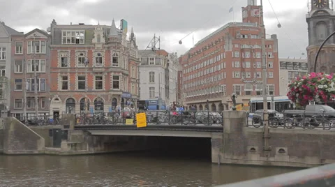 Cityscape of Amsterdam Stock Footage 39753031