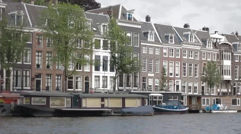 Cityscape of Amsterdam Stock Footage 41451119