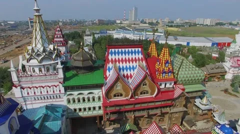 Cityscape and architectural complex of entertainment center Stock Footage 58496592