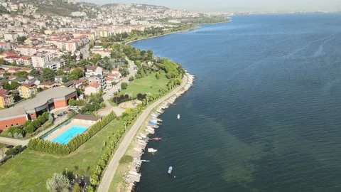 Cityscape and sea Stock Footage 238601997